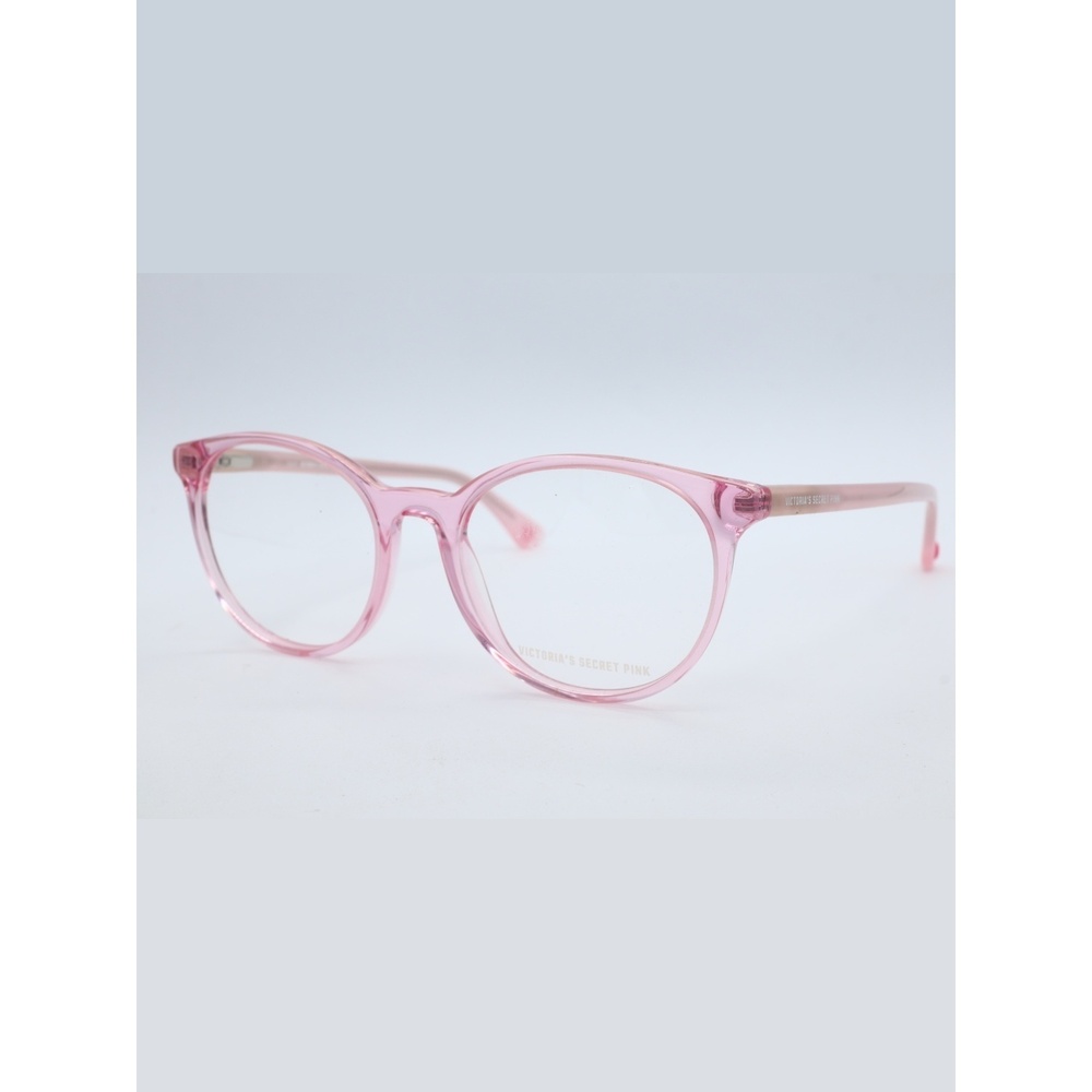 Victoria's Secret PK5019 074 Transparent Pink Women Eyeglasses Frames 53-18-135